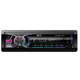 ACV AVS-601UBM (1din/мультицвет/BT/2 USB/AUX/SD/FM/3RCA/SUB/5 зон подсветки/4*50)