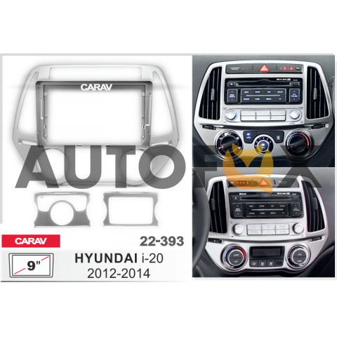 Carav 22-393: 9" HYUNDAI i-20 2012-2014