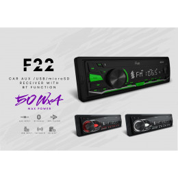 Five F22W (1din/белая/Bluetooth/USB/AUX/SD/FM/4*50).