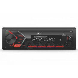 ACV AVS-814BR 1din/красная/Bluetooth/USB/AUX/SD/FM/4*50