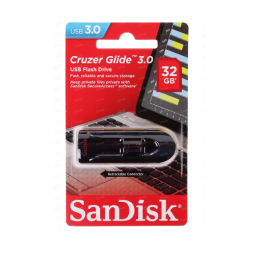 USB флэш-диск USB 3.0 32GB  SanDisk  Cruzer Glide черный