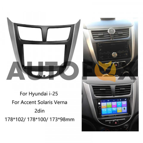 YE HY-044 Hyundai Solaris 2011+, i-25, Accent, Verna 2010+ 2-DIN