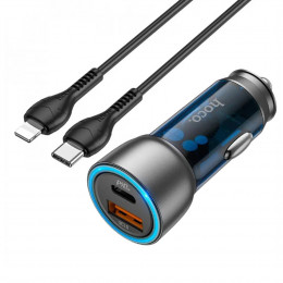 АЗУ Hoco NZ8 43W, PD 25W Type-C USB-C+USB QC3.0 темно-синее