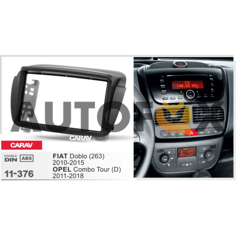 Carav 11-376: 2 DIN FIAT Doblo (263) 2010-2015 / OPEL Combo Tour (D) 